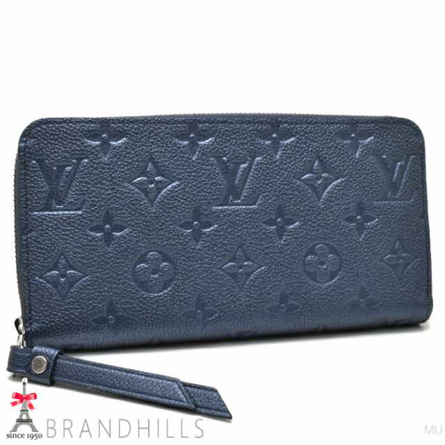 ルイヴィトン ジッピーウォレット モノグラム アンプラント ネイビーブルー M80958 LOUIS VUITTON ほぼ未使用 【中古】｜au  PAY マーケット