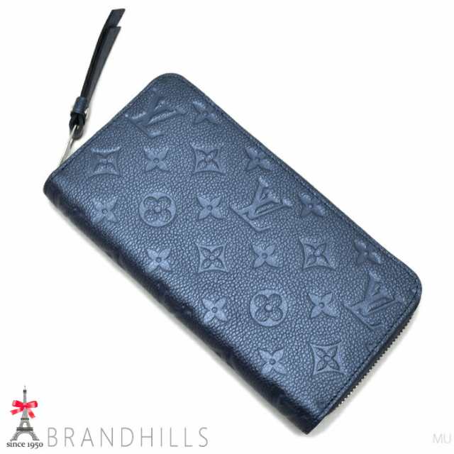 ルイヴィトン ジッピーウォレット モノグラム アンプラント ネイビーブルー M80958 LOUIS VUITTON ほぼ未使用 【中古】｜au  PAY マーケット