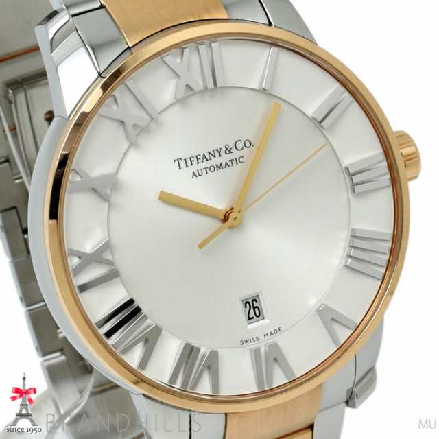 ティファニー TIFFANY&Co. Z1800.68.10A21A50A アトラスドーム デイト 自動巻き メンズ 良品 _761252