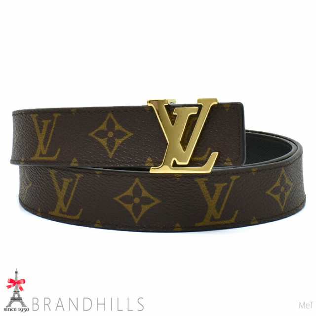 ルイヴィトン ベルト サンチュール LV イニシャル 30MM リバーシブル モノグラム M9453 LOUIS VUITTON 美品 【中古】