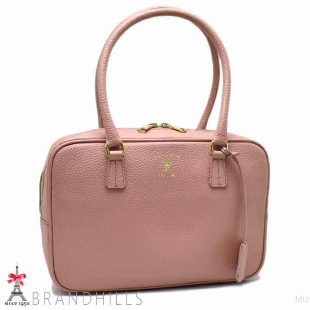 ADMJ ボストンバッグ シュリンクレザー 牛革 ローズ トートバッグ ACS01083 A.D.M.J 極美品 【中古】の通販は