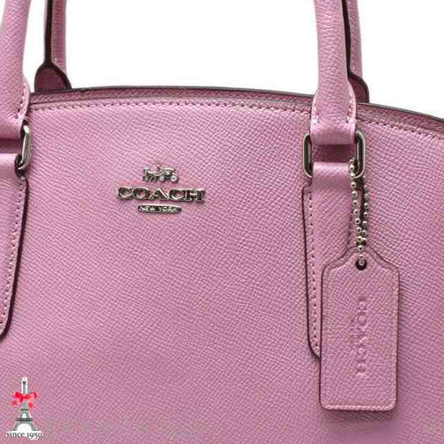 コーチ ハンドバッグ レディース セージ キャリーオール クロスグレインレザー ピンク F28976 COACH 美品 【中古】