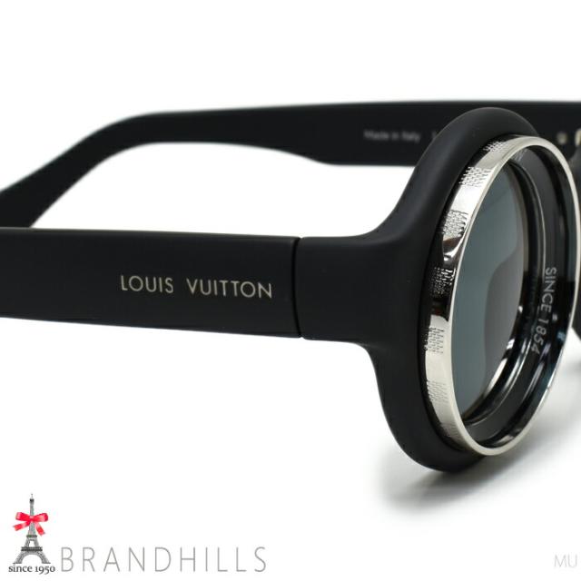 ルイヴィトン Z2386U LV スーパーヴィジョン ラウンド サングラス LOUIS VUITTON LV Super Vision Round Mens Sunglasses Black