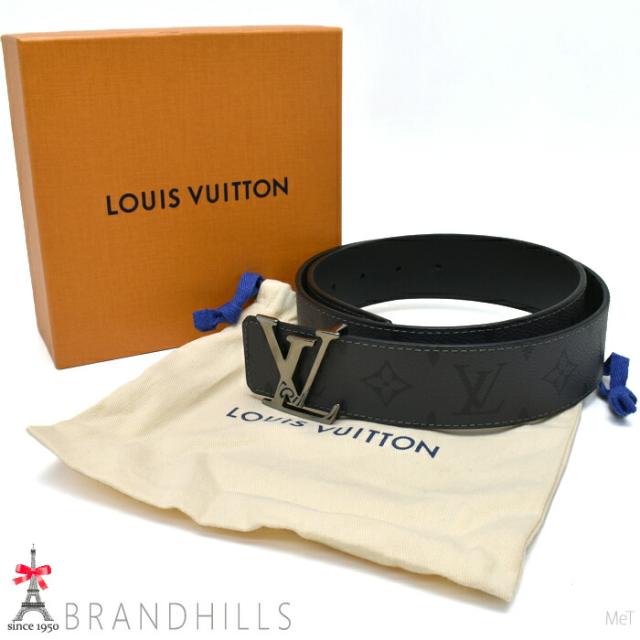 Louis Vuitton レザー ベルト 85cm Louis Vuitton Black Leather LV Buckle Belt 85CM Louis