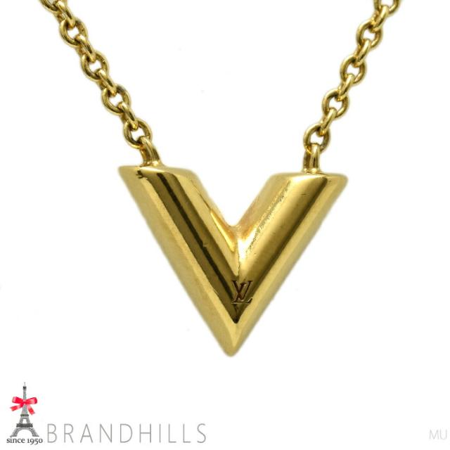 ルイヴィトン ネックレス エセンシャルV ゴールドメタル M00857 LOUIS VUITTON 美品 【中古】