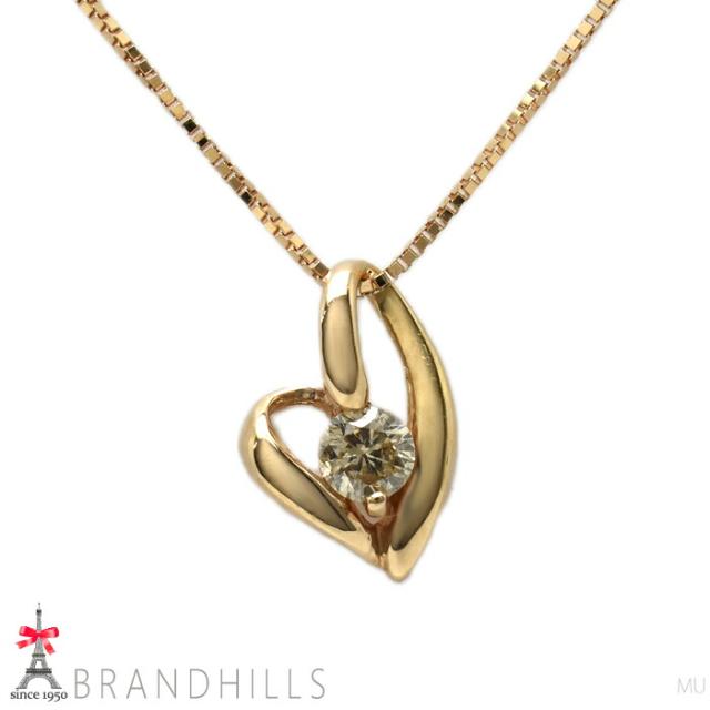 K18 WG ピンクダイヤモンド ペンダントトップ 0.10ct