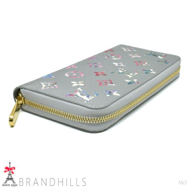 LOUIS VUITTON ジッピーウォレット ガーデンフローラル シルバー LOUIS VUITTON ジッピーウォレット ガーデンフローラル シルバー