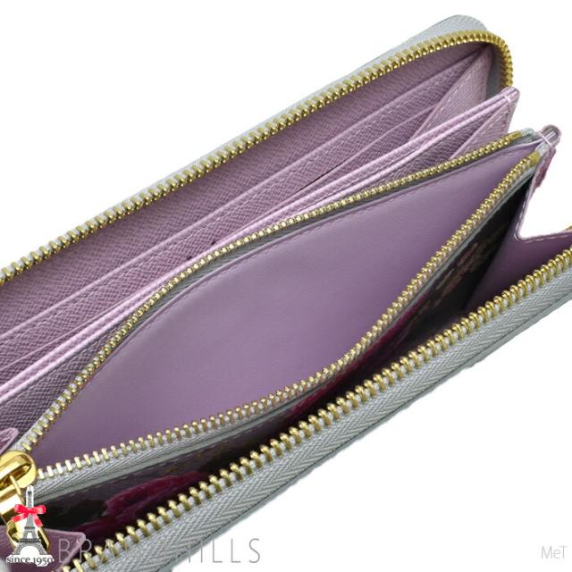 LOUIS VUITTON ジッピーウォレット ガーデンフローラル シルバー LOUIS VUITTON ジッピーウォレット ガーデンフローラル シルバー