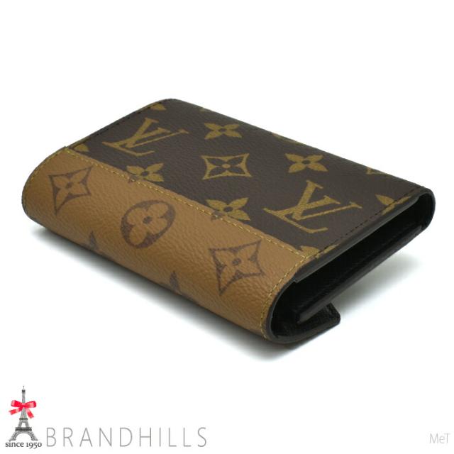 新品に近い★箱袋付★ルイヴィトン ヴィクトリーヌ モノグラムリバース 折り財布 ポルトフォイユ・ヴィクトリーヌ モノグラム・リバース｜ルイ