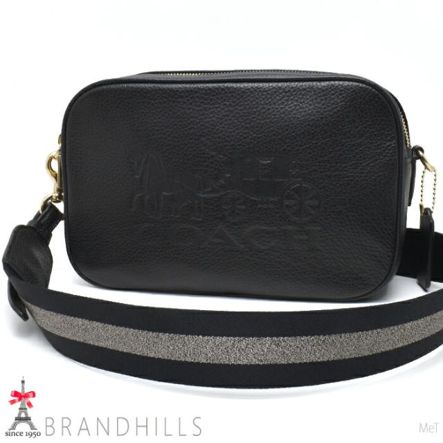 COACH コーチ バッグ カメラバッグ レザー ブラック F75818 COACH コーチ ショルダーバッグ レディース レザー 馬車ロゴ