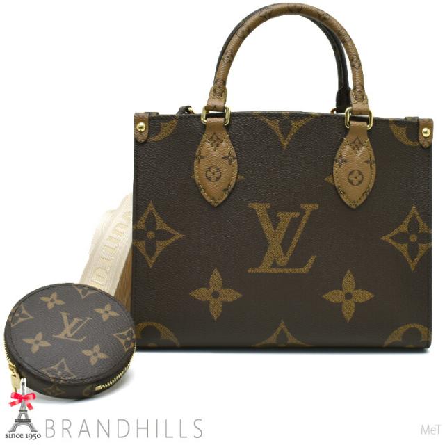 ルイヴィトン ハンドバッグ オンザゴー PM モノグラム リバース ジャイアント 2WAY M46373 LOUIS VUITTON 未使用品 【中古】