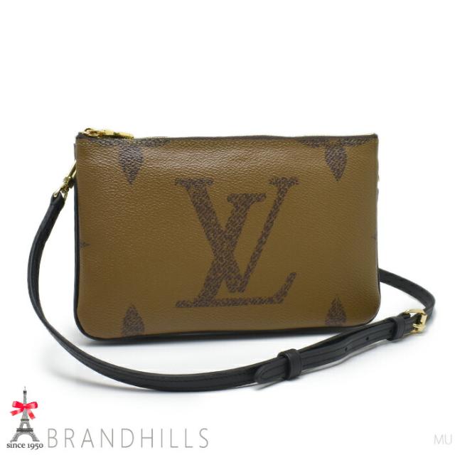 ルイヴィトン ショルダー ポシェット ドゥーブル ジップ モノグラム リバース M69203 LOUIS VUITTON 美品 【中古】