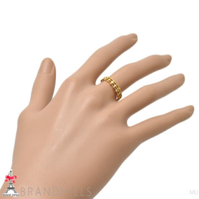 極美品傷なしete シンプルダイヤゴールドリング 極美品傷なしete シンプルダイヤゴールドリング