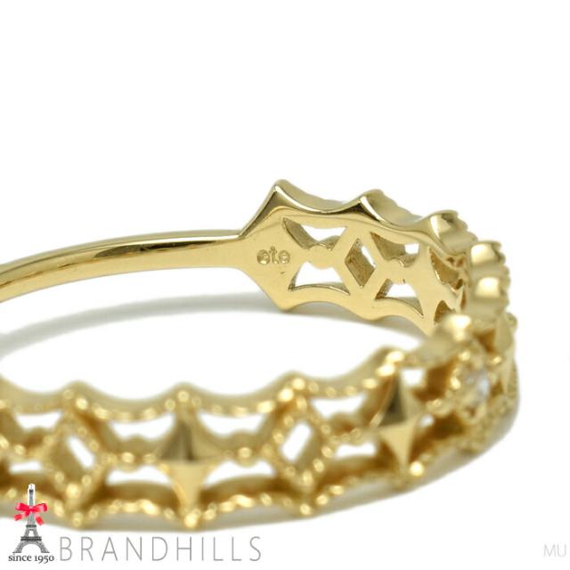 エテ k18 ダイヤ クロス リング ete K18 リング 7号 エテ ete エテ