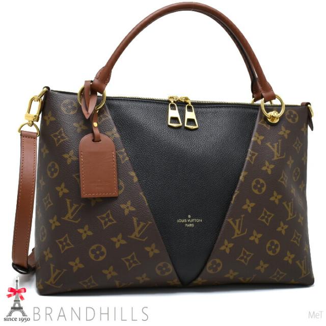 ルイヴィトン トートバッグ レディース Vトート MM モノグラム ノワール 2WAY M43948 LOUIS VUITTON 美品 【中古】