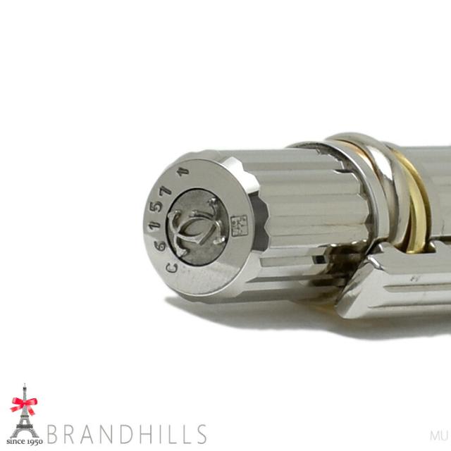 マスト ドゥ カルティエ トリニティ ボールペン シルバー 模様入 美品