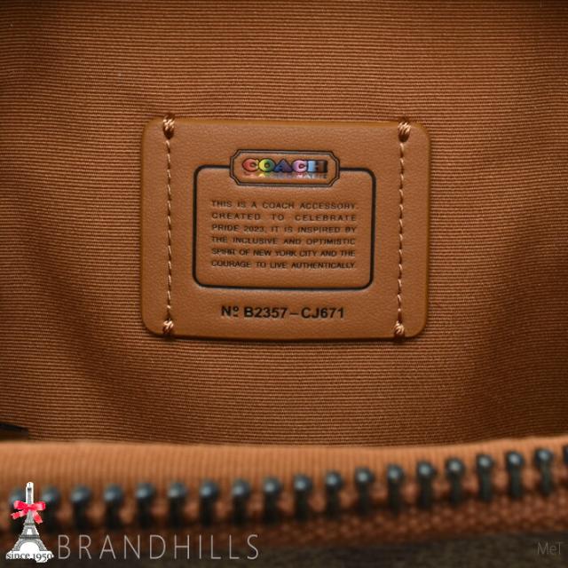 コーチ ショルダーバッグ スタントン プライド パッチ シグネチャー