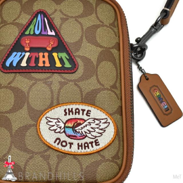 コーチ ショルダーバッグ スタントン プライド パッチ シグネチャー