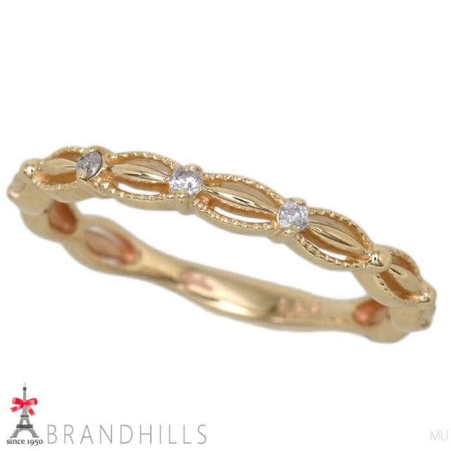 楽天市場】agete(アガット) ピンキー リング エメラルド 3号 10金