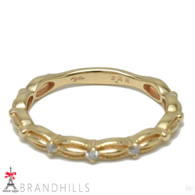 agete K10 ゴールド ピンキーリング 5号♡ agete K10 クリアストーン