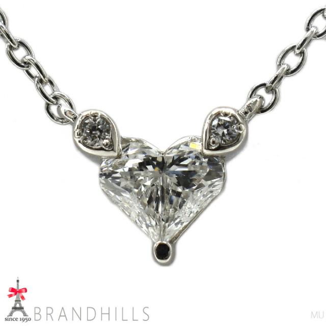 pt900 ハートカット ダイヤモンドネックレス 楽天市場】pt900【0.5ct