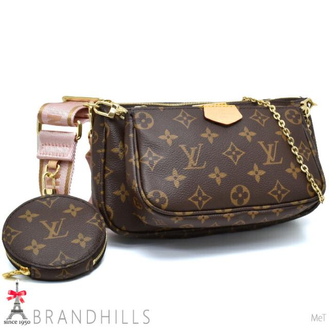 ルイヴィトン ミュルティ ポシェット アクセソワール モノグラム ローズクレール M44840 LOUIS VUITTON 未使用品 【中古】