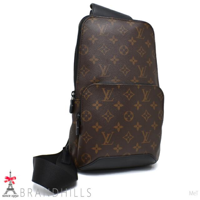 ルイヴィトン ボディバッグ アヴェニュー スリングバッグ モノグラム マカサー M45897 LOUIS VUITTON 極美品 【中古】