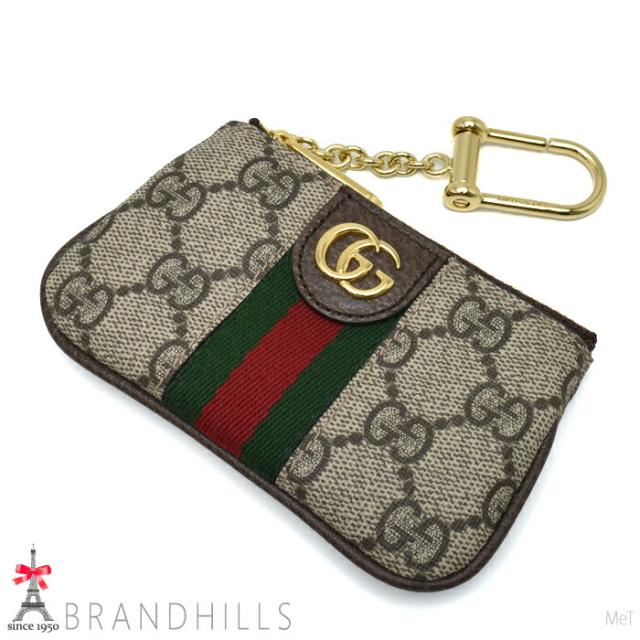 グッチ キーケース レディース オフディア GGスプリーム ベージュ エボニー ケース 671722 GUCCI 未使用品 【中古】