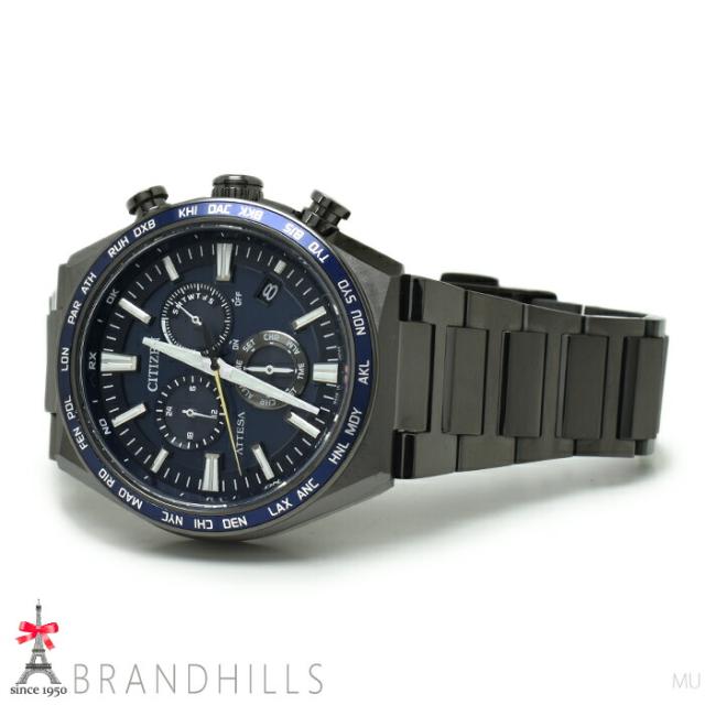 シチズン メンズ アテッサ Act Line エコドライブ電波 クロノグラフ  