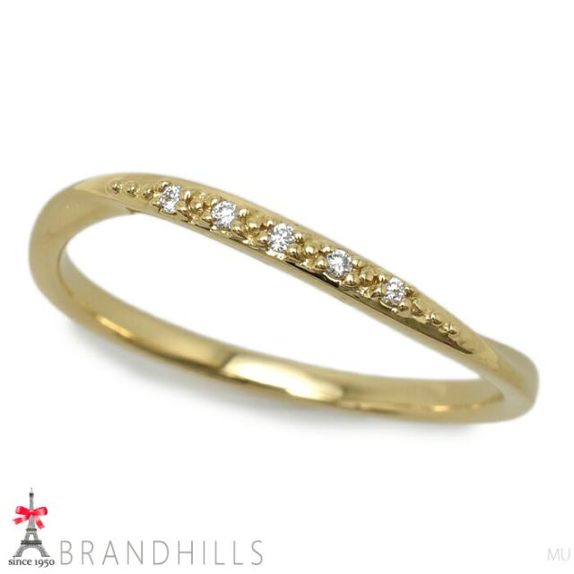 ヴァンドーム青山 ダイヤモンド 5P リング K18金 750YG イエロー