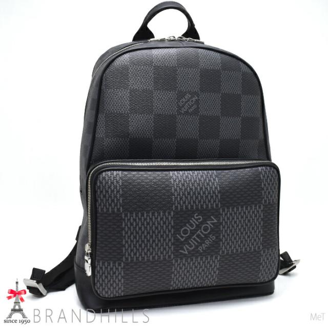 ルイヴィトン リュック メンズ キャンパス バックパック ダミエ グラフィット 3D N50009 LOUIS VITTON ほぼ未使用 【中古】