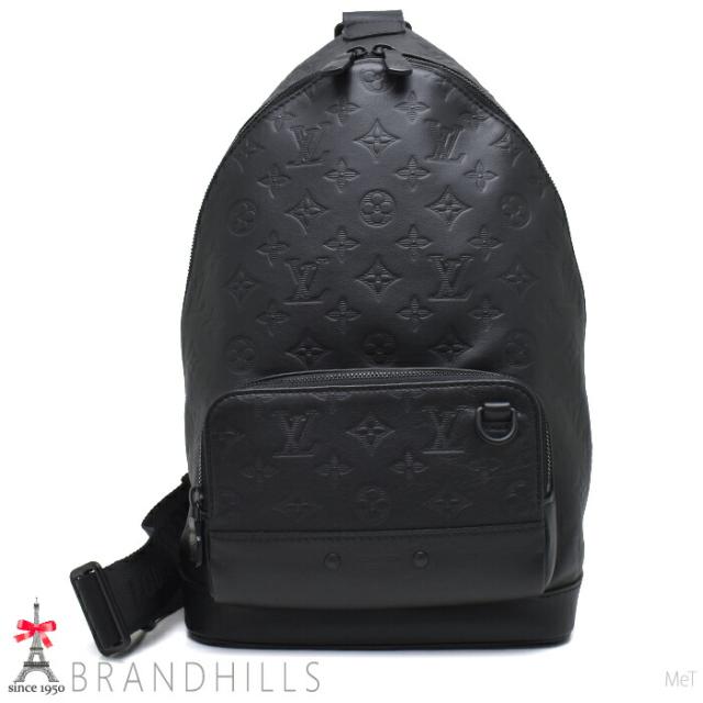 ルイヴィトン ボディバッグ レーサー スリングバッグ モノグラム シャドウ ノワール M46107 LOUIS VUITTON ほぼ未使用 【中古】