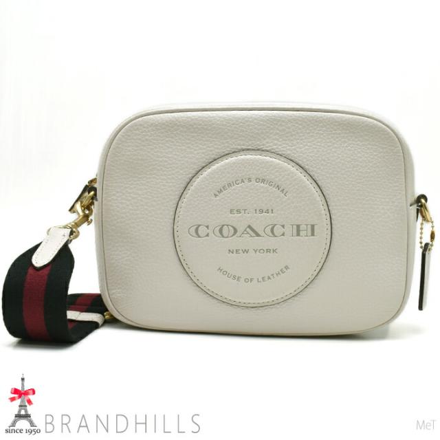 コーチ ショルダーバッグ レディース デンプシー レザー ホワイト カメラバッグ C2828 COACH 美品 【中古】
