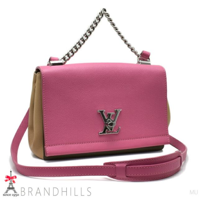 ルイヴィトン ハンドバッグ ロックミー2 BB レザー トリコロール 2WAYショルダー M54103 LOUIS VUITTON 美品 【中古】
