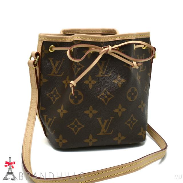 ルイヴィトン ショルダーバッグ レディース ナノ ノエ モノグラム ミニバッグ M41346 LOUIS VUITTON ほぼ未使用 【中古】