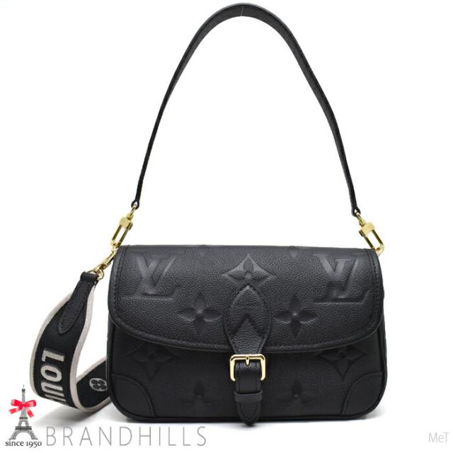 ルイヴィトン ハンドバッグ ディアヌ モノグラム アンプラント ノワール 2WAY M46386 LOUIS VUITTON 極美品 【中古】
