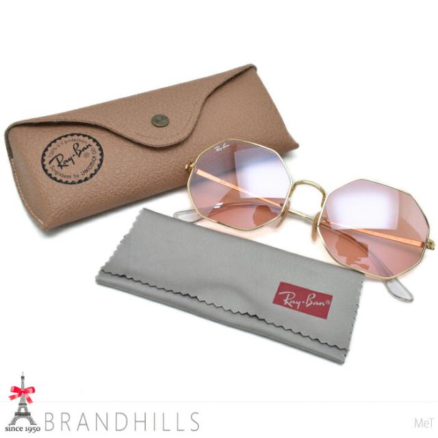 レイバン サングラス OCTAGON ゴールド ピンク ミラーレンズ 54□19 RB1972 Ray-Ban 極美品 【中古】_2