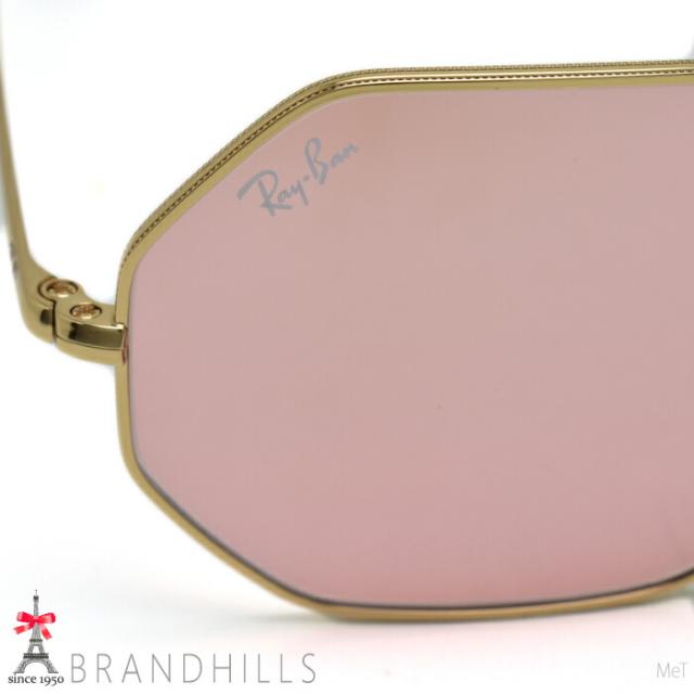レイバン サングラス OCTAGON ゴールド ピンク ミラーレンズ 54□19 RB1972 Ray-Ban 極美品 【中古】_5