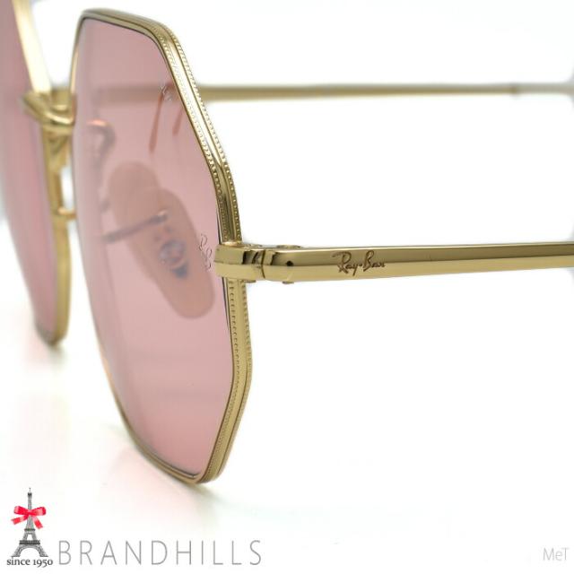 レイバン サングラス OCTAGON ゴールド ピンク ミラーレンズ 54□19 RB1972 Ray-Ban 極美品 【中古】_6