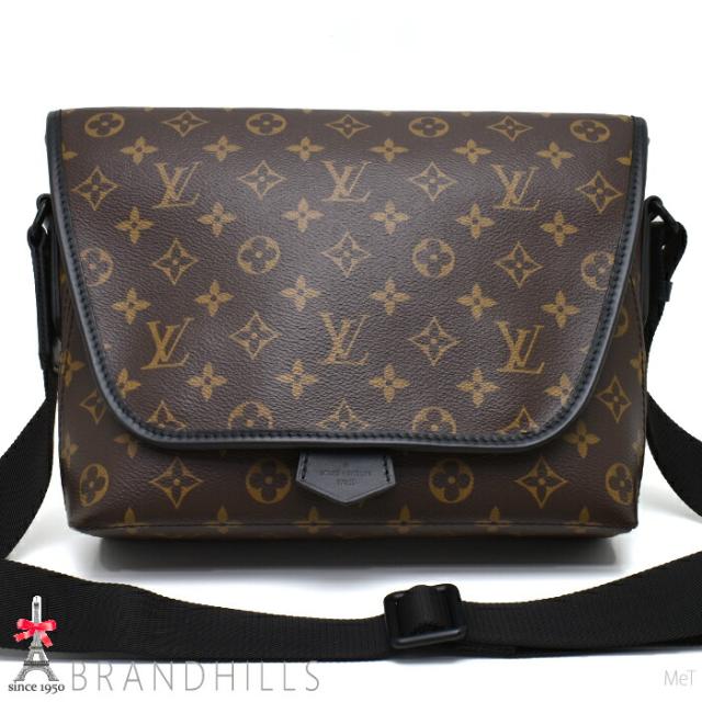 ルイヴィトン ショルダーバッグ マグネティック メッセンジャー モノグラム マカサー M45557 LOUIS VUITTON 美品 【中古】
