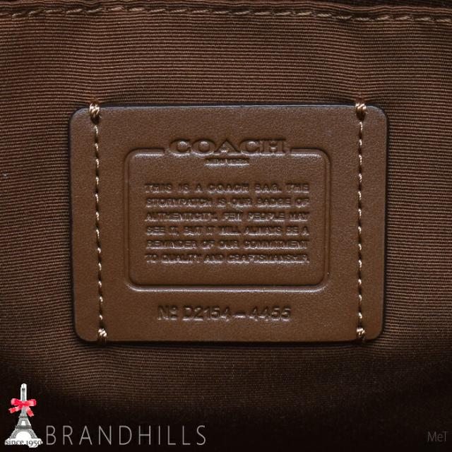 コーチ トートバッグ レディース シグネチャー PVC カーキ サドル 4455