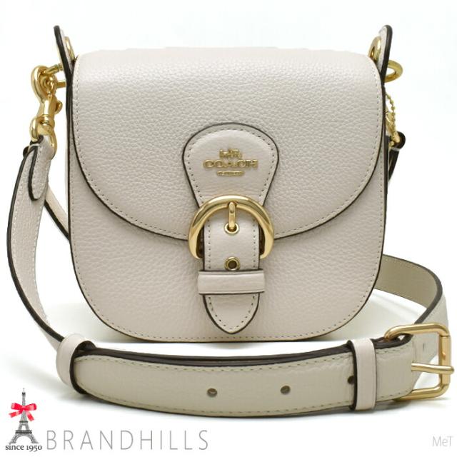 コーチ ショルダーバッグ レディース レザー ホワイト 2WAY ハンドバッグ ワンショルダー C5685 COACH ほぼ未使用 【中古】