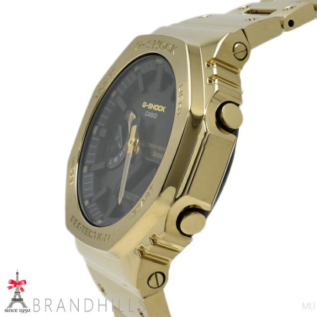 カシオ G-SHOCK 腕時計 メンズ フルメタル 2100 シリーズ ソーラー モバイルリンク SS GM-B2100GD-9AJF CASIO 美品 【中古】