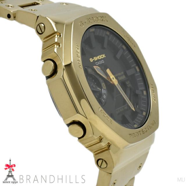 カシオ G-SHOCK 腕時計 メンズ フルメタル 2100 シリーズ ソーラー モバイルリンク SS GM-B2100GD-9AJF CASIO 美品 【中古】