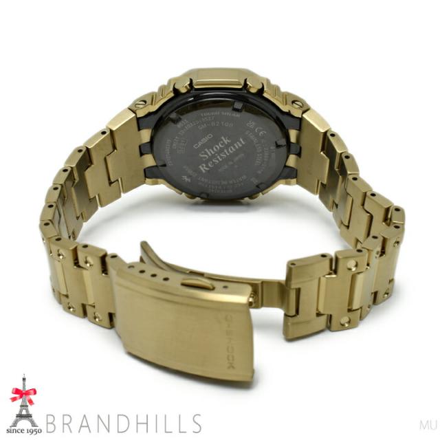 カシオ G-SHOCK 腕時計 メンズ フルメタル 2100 シリーズ ソーラー モバイルリンク SS GM-B2100GD-9AJF CASIO 美品 【中古】