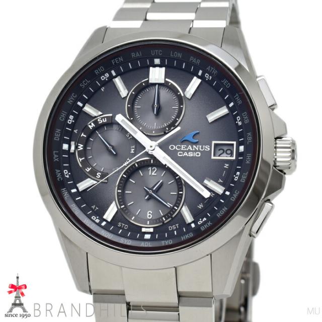 カシオ 腕時計 オシアナス クラシックライン 世界限定1000本 ソーラー電波 OCW-T2600RA-8AJF CASIO ほぼ未使用 【中古】