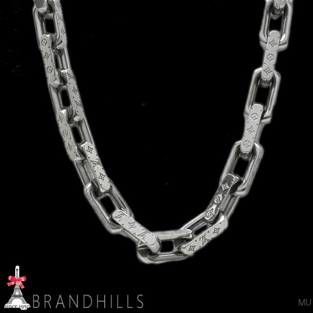 ルイヴィトン ネックレス チェーン モノグラム メタル シルバー M00307 LOUIS VUITTON 良品 【中古】_2