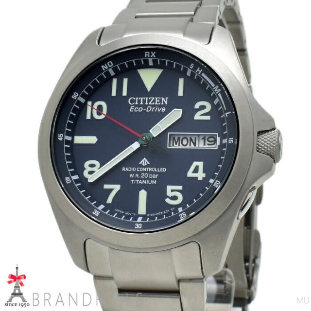 シチズン 腕時計 メンズ プロマスター LAND エコドライブ電波 チタン ネイビー文字盤 AT6080-53L H100-R014731 CITIZEN 未使用品 【中古】