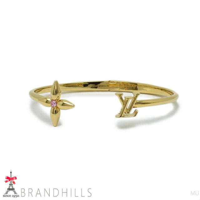 ルイヴィトン ブレスレット ルイゼット シグネチャー メタル ゴールド バングル #M M1441M LOUIS VUITTON 未使用品 【中古】