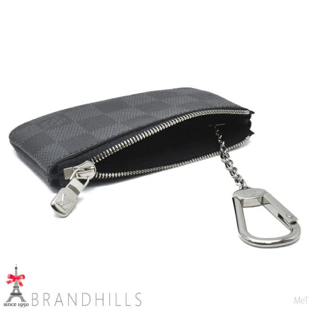 ルイヴィトン コインケース キーケース ポシェット クレ ダミエ グラフィット N60155 LOUIS VUITTON ほぼ未使用 